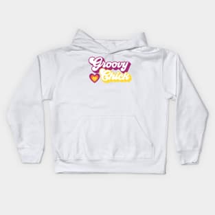 Groovy Chick Love Kids Hoodie